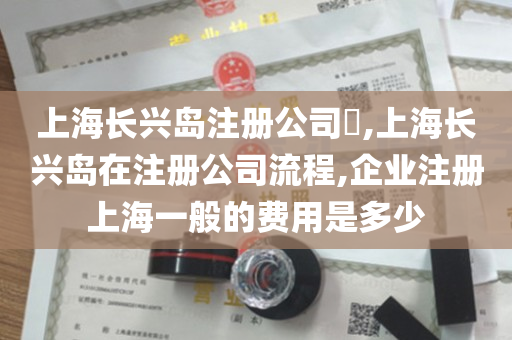 上海长兴岛注册公司​,上海长兴岛在注册公司流程,企业注册上海一般的费用是多少