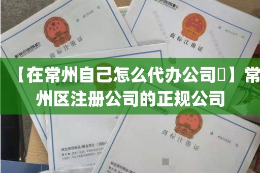 【在常州自己怎么代办公司​】常州区注册公司的正规公司