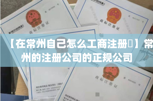 【在常州自己怎么工商注册​】常州的注册公司的正规公司
