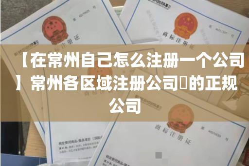 【在常州自己怎么注册一个公司】常州各区域注册公司​的正规公司