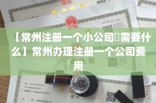【常州注册一个小公司​需要什么】常州办理注册一个公司费用
