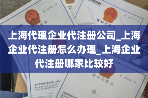 上海代理企业代注册公司_上海企业代注册怎么办理_上海企业代注册哪家比较好
