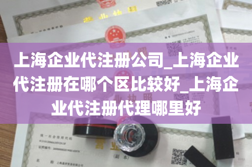 上海企业代注册公司_上海企业代注册在哪个区比较好_上海企业代注册代理哪里好