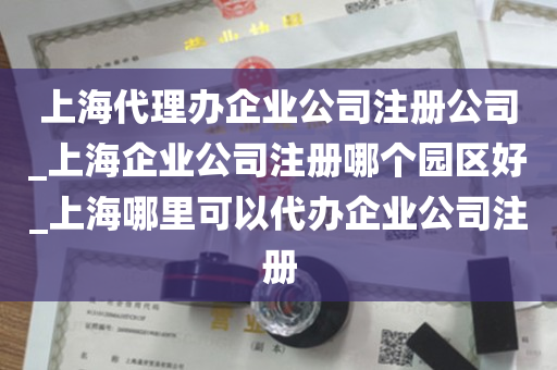 上海代理办企业公司注册公司_上海企业公司注册哪个园区好_上海哪里可以代办企业公司注册
