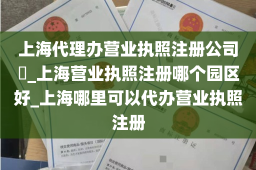 上海代理办营业执照注册公司​_上海营业执照注册哪个园区好_上海哪里可以代办营业执照注册