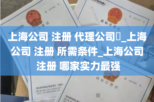 上海公司 注册 代理公司​_上海公司 注册 所需条件_上海公司 注册 哪家实力最强