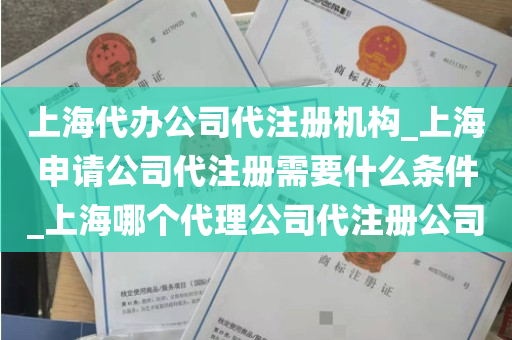 上海代办公司代注册机构_上海申请公司代注册需要什么条件_上海哪个代理公司代注册公司