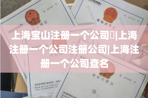 上海宝山注册一个公司​|上海注册一个公司注册公司|上海注册一个公司查名