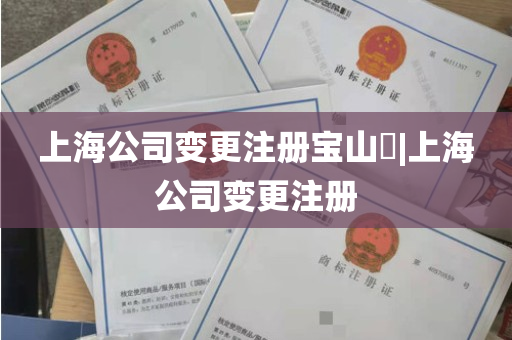 上海公司变更注册宝山​|上海公司变更注册