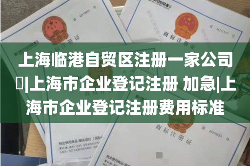上海临港自贸区注册一家公司​|上海市企业登记注册 加急|上海市企业登记注册费用标准