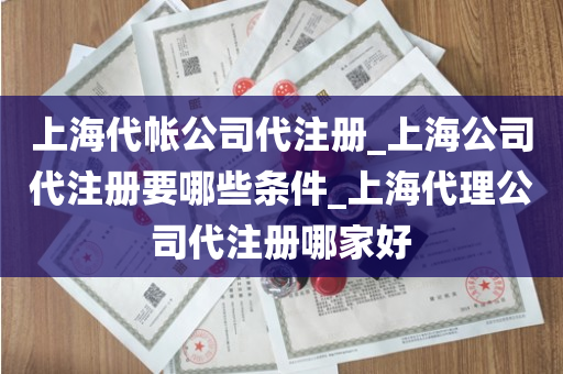 上海代帐公司代注册_上海公司代注册要哪些条件_上海代理公司代注册哪家好