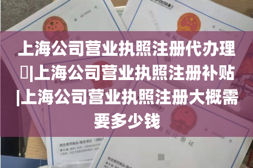 上海公司营业执照注册代办理​|上海公司营业执照注册补贴|上海公司营业执照注册大概需要多少钱