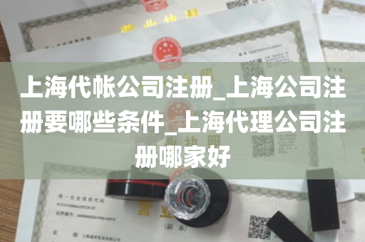 上海代帐公司注册_上海公司注册要哪些条件_上海代理公司注册哪家好
