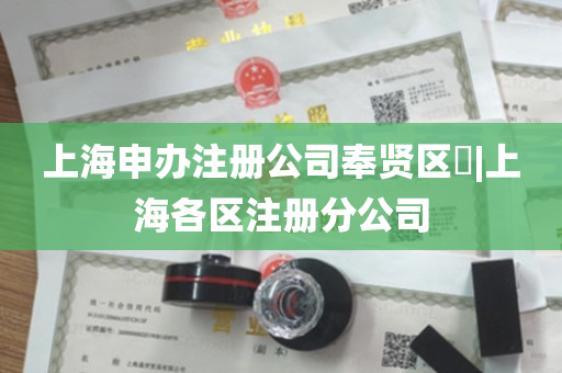 上海申办注册公司奉贤区​|上海各区注册分公司