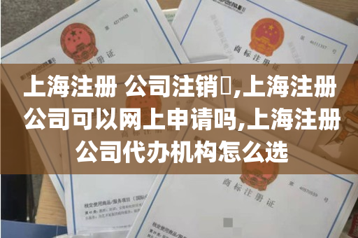 上海注册 公司注销​,上海注册 公司可以网上申请吗,上海注册 公司代办机构怎么选
