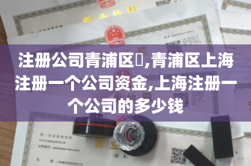 注册公司青浦区​,青浦区上海注册一个公司资金,上海注册一个公司的多少钱
