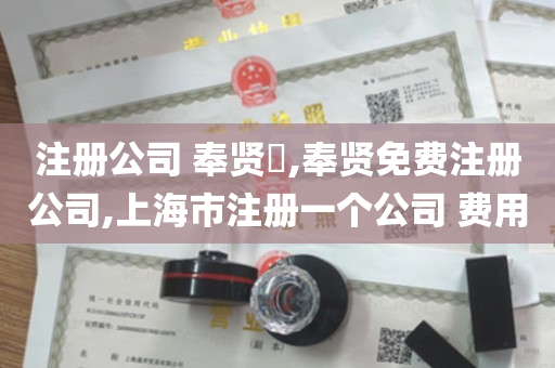 注册公司 奉贤​,奉贤免费注册公司,上海市注册一个公司 费用