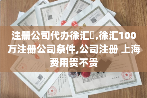 注册公司代办徐汇​,徐汇100万注册公司条件,公司注册 上海费用贵不贵