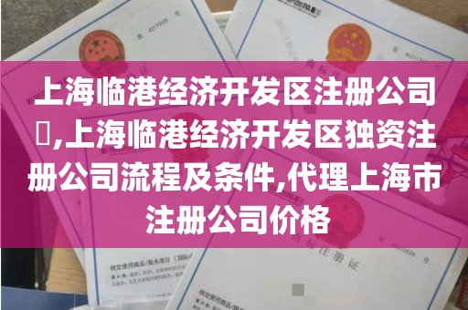 上海临港经济开发区注册公司​,上海临港经济开发区独资注册公司流程及条件,代理上海市 注册公司价格