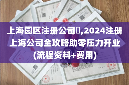 上海园区注册公司​,2024注册上海公司全攻略助零压力开业(流程资料+费用)