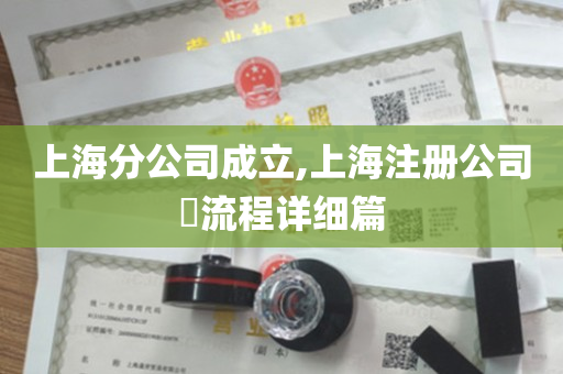 上海分公司成立,上海注册公司​流程详细篇