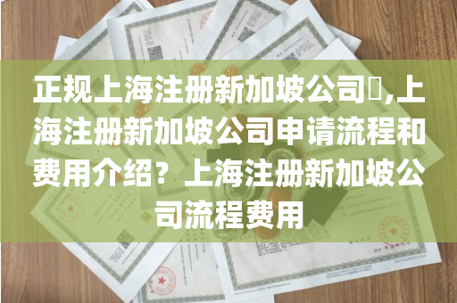 正规上海注册新加坡公司​,上海注册新加坡公司申请流程和费用介绍？上海注册新加坡公司流程费用