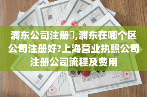 浦东公司注册​,浦东在哪个区公司注册好?上海营业执照公司注册公司流程及费用