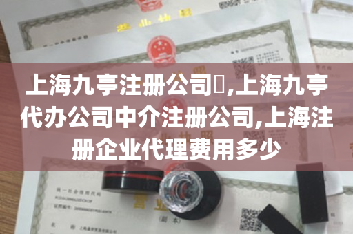 上海九亭注册公司​,上海九亭代办公司中介注册公司,上海注册企业代理费用多少