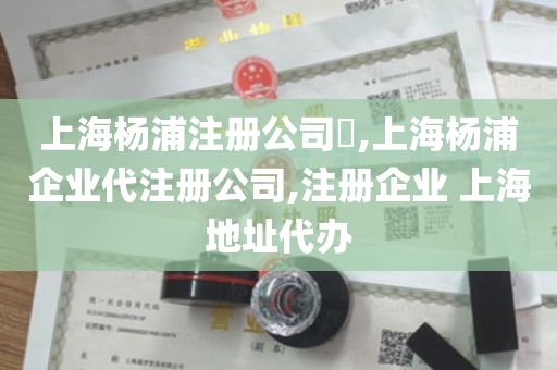 上海杨浦注册公司​,上海杨浦企业代注册公司,注册企业 上海地址代办