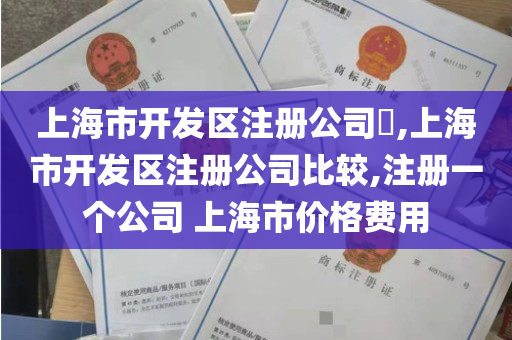 上海市开发区注册公司​,上海市开发区注册公司比较,注册一个公司 上海市价格费用