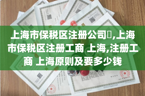 上海市保税区注册公司​,上海市保税区注册工商 上海,注册工商 上海原则及要多少钱