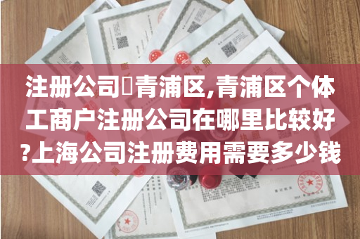 注册公司​青浦区,青浦区个体工商户注册公司在哪里比较好?上海公司注册费用需要多少钱