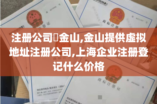 注册公司​金山,金山提供虚拟地址注册公司,上海企业注册登记什么价格