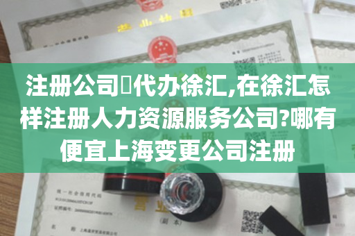 注册公司​代办徐汇,在徐汇怎样注册人力资源服务公司?哪有便宜上海变更公司注册