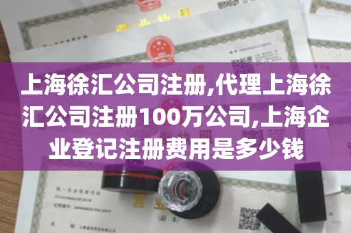 上海徐汇公司注册,代理上海徐汇公司注册100万公司,上海企业登记注册费用是多少钱
