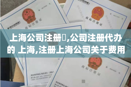 上海公司注册​,公司注册代办的 上海,注册上海公司关于费用