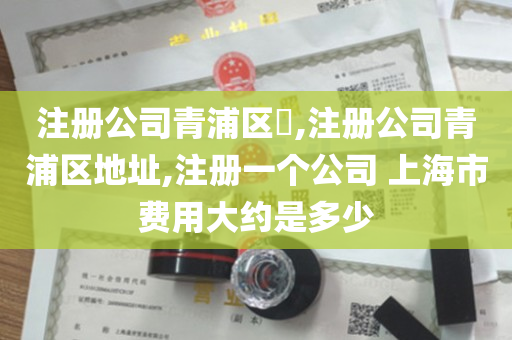 注册公司青浦区​,注册公司青浦区地址,注册一个公司 上海市费用大约是多少
