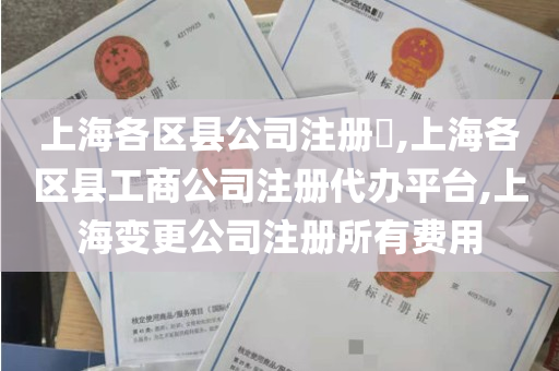 上海各区县公司注册​,上海各区县工商公司注册代办平台,上海变更公司注册所有费用