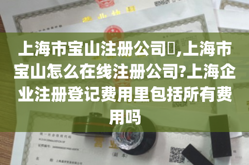 上海市宝山注册公司​,上海市宝山怎么在线注册公司?上海企业注册登记费用里包括所有费用吗